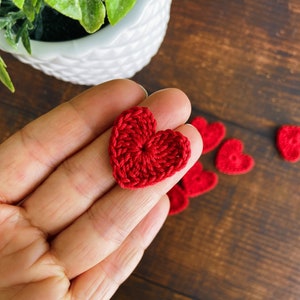 Lot de 10 appliques coeur au crochet, ensemble de scrapbooking pour journal, kit de journal, fabrication de cartes, cadeau d'agenda, bricolage et travaux manuels, décoration de mariage