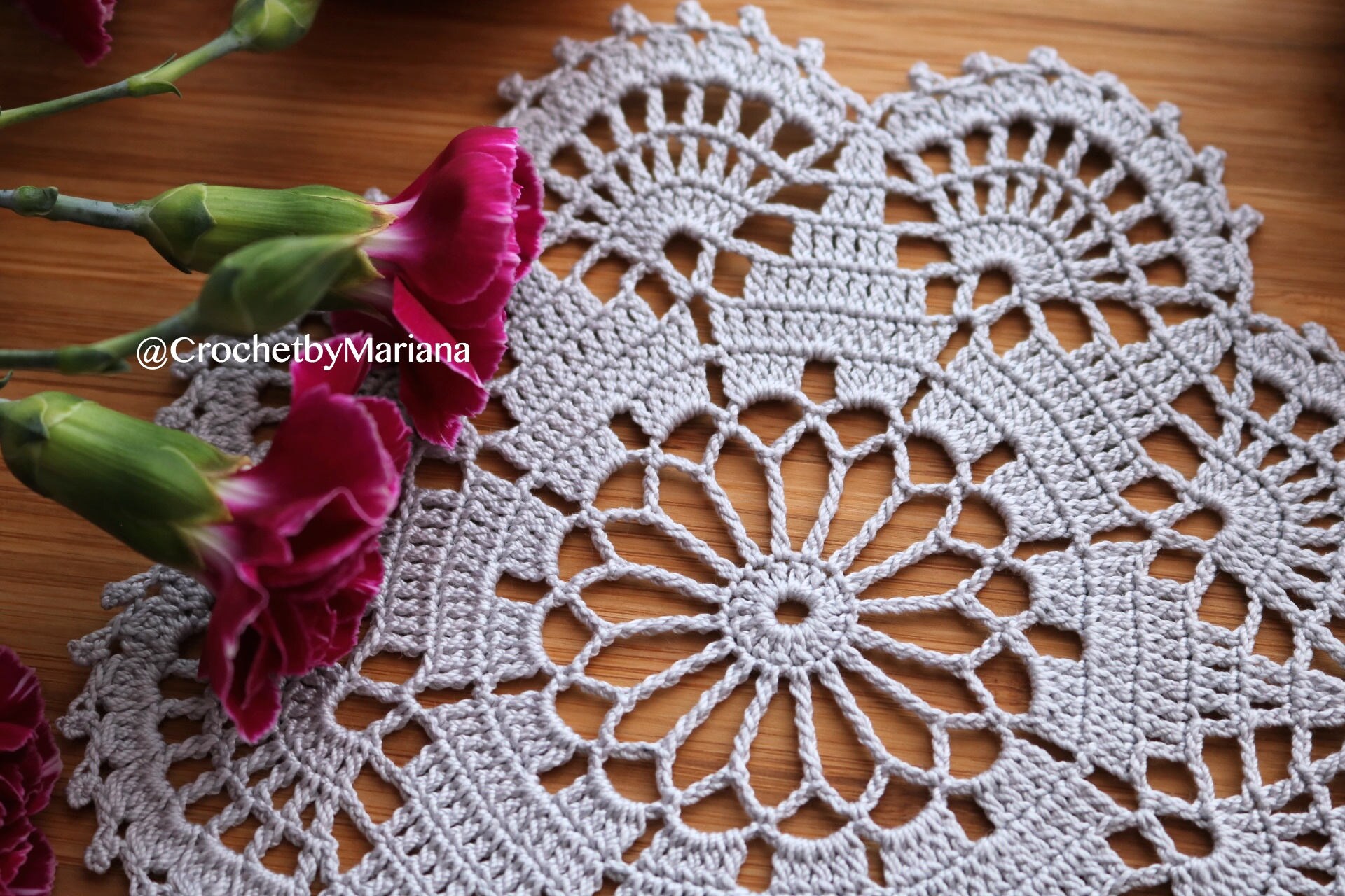 Silver Crocheted Round Doily, Lace Doily for Wedding/home Decor, Table ...