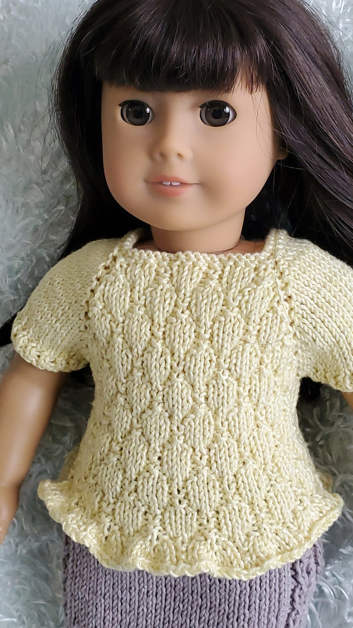 Top and Cabled Skirt knitting Pattern Fits American Girl Etsy