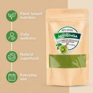 Organic Moringa Leaf Powder | Natural Superfood Supplement image 7