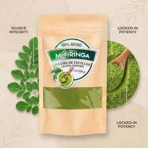 Organic Moringa Leaf Powder | Natural Superfood Supplement image 4