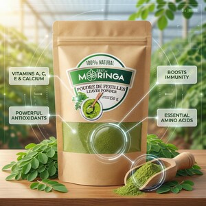 Organic Moringa Leaf Powder | Natural Superfood Supplement image 11