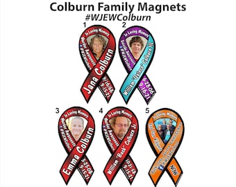 Colburn Family awareness magnets - murder, suicide, gun violence