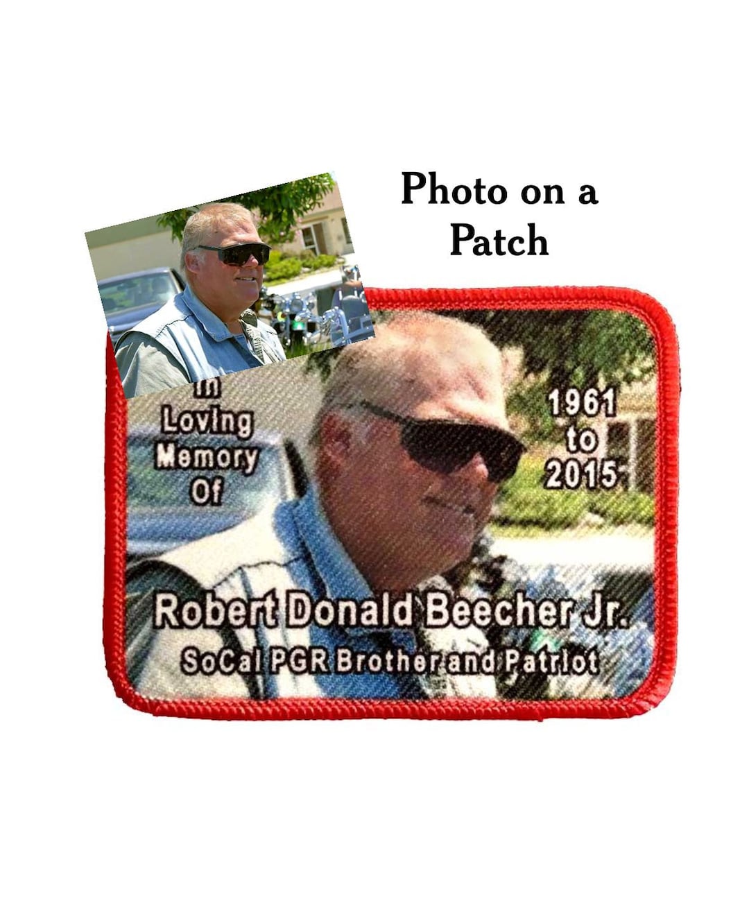 Custom Photo Patch: Personalized Memory Patch, Permanent Dye ...
