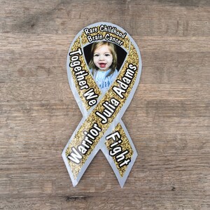 Julia Adams Cancer Fund awareness magnets and dog tags image 6