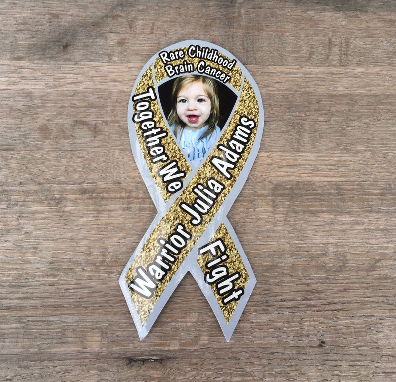 Julia Adams Cancer Fund awareness magnets and dog tags image 6