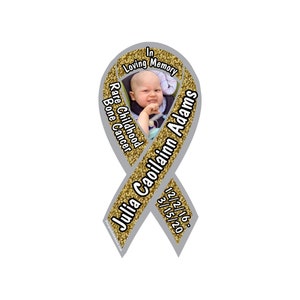 Julia Adams Cancer Fund awareness magnets and dog tags Julia memory magnet