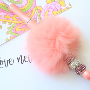 Stylos décoratifs, accessoires de bureau, planificateurs 2023, cadeaux pour elle, stylo de déclaration, stylo à encre, stylo embelli en cristal et en fourrure, NOUVEL article