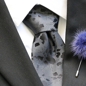Lapel Pin, Boutonniere, Fur Lapel Pin, Purple Mink Fur Pom Pom, Men&#39;s Lapel Pin, Boutonniere Pin, Groom, Groomsmen, Black Tie, NEW Design!
