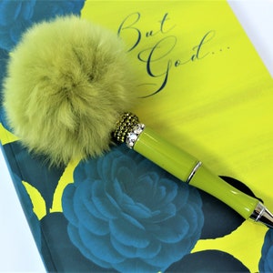Stylo perlé, accessoires de bureau, planificateurs 2023, stylo de déclaration, stylo à encre, embellissement en cristal et en fourrure, NOUVEL article