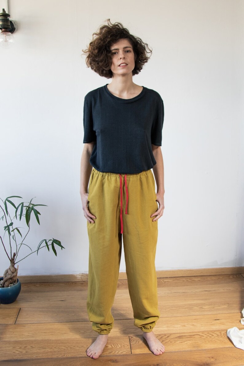 Unisex Hemp Yoga Pants Comfortable Clothing From Natural Etsy