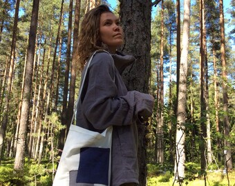 ECO tote bag | hemp fabric bag | vegan bag with pocket | your way to support Ethical fashion and Mother Earth