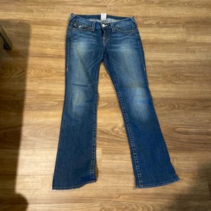 Vintage True Religion Boot Cut Jeans 28 Y2K Low Rise