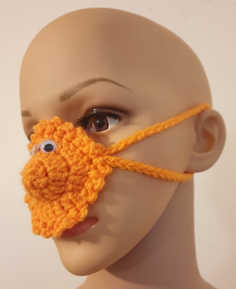 Nose Warmer Novelty Gift Orange Nose Warmerbird Nose Etsy