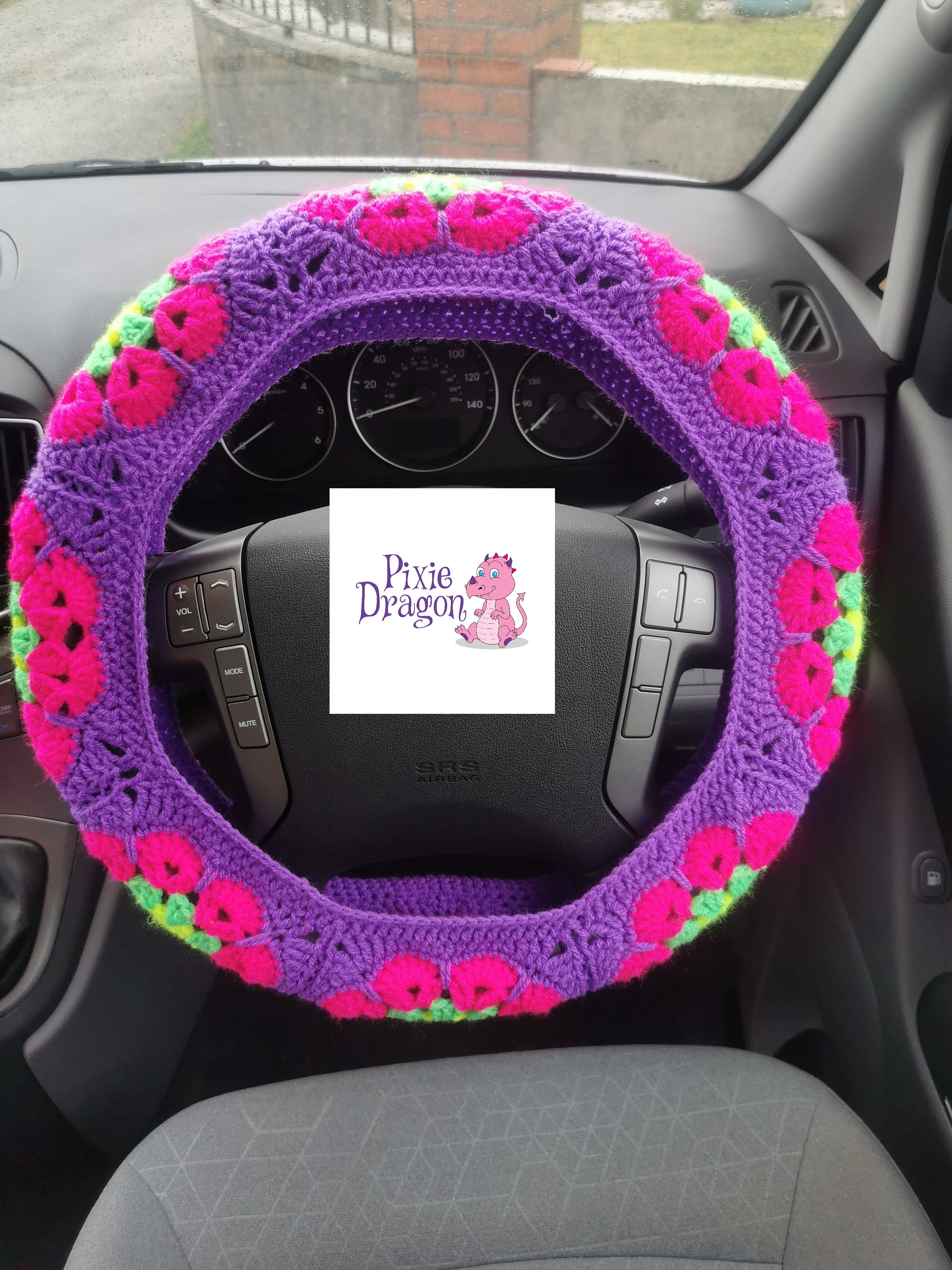 Steering Wheel Cover Crochet Steering Wheel Cover Car Etsy