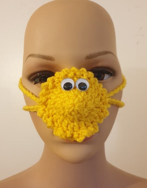 1 Pc chauffe-nez antigel unisexe laine tissage masque de nez nasal