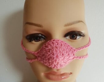 Nose Warmer, Nose Mitten, Nose Muff, Nose Cozy, Christmas Gift, Secret Santa Gift, Novelty Gift, Crochet Nose Warmer