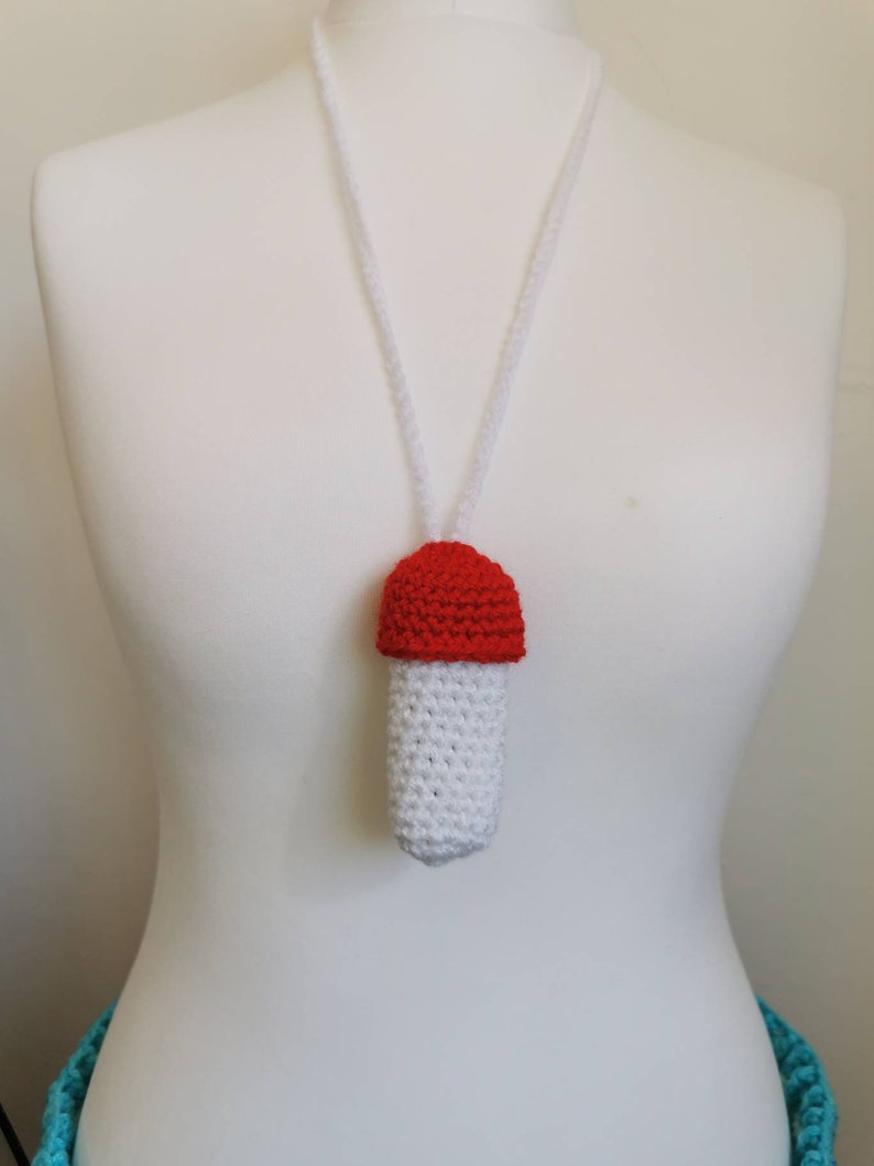Crochet Mushroom Lighter Lanyard Lighter Holder Stash Etsy UK