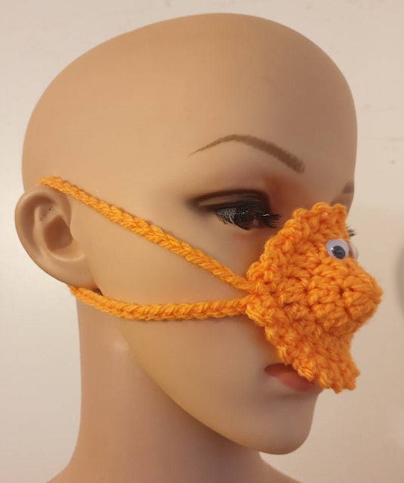 Nose Warmer Novelty Gift Orange Nose Warmerbird Nose Etsy