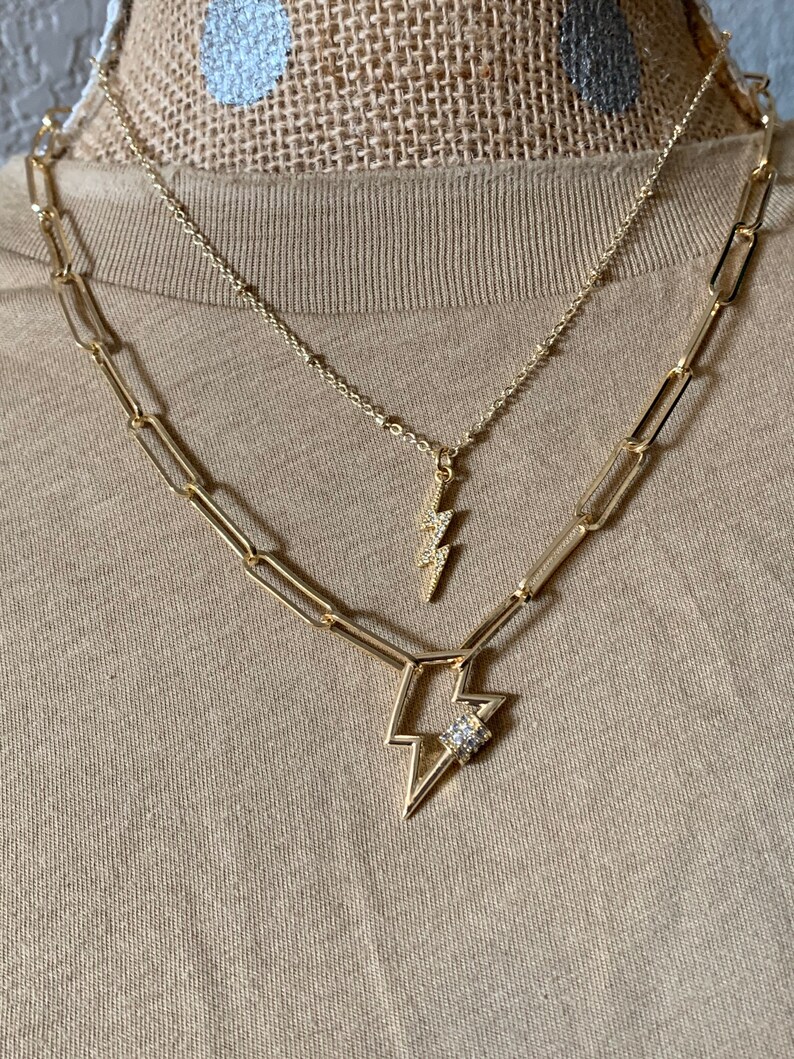 Unique Star Carabiner Chain Necklace
