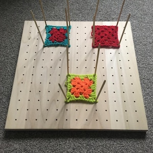 Großes Hartholz Blocking Board 30 cm gehäkelt Stricken