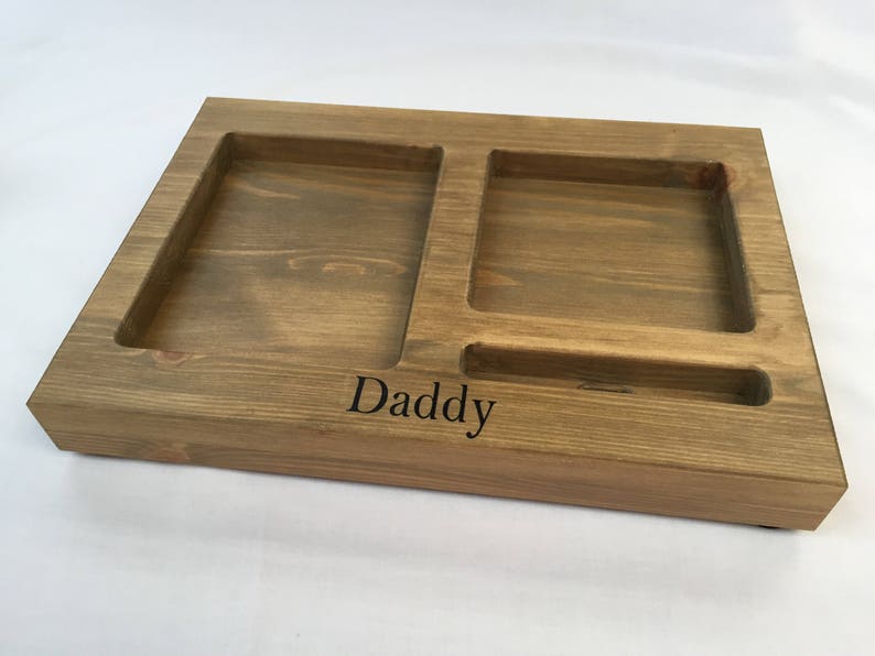 Personalised Man tray bedside organiser valet tray image 7