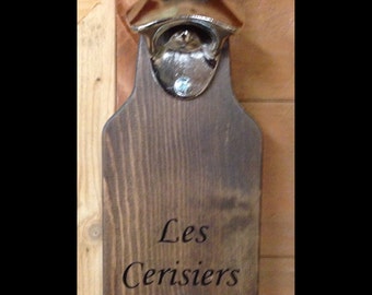 Personalised Handmade magnetic wall mounted bottle opener