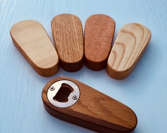 Wooden bottle openers