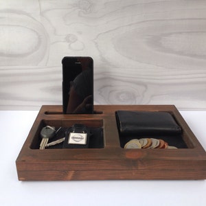 Personalised Man tray bedside organiser valet tray image 4