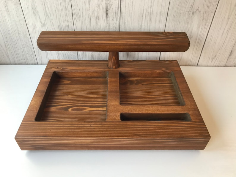 Wooden Watch stand bedside organiser image 8