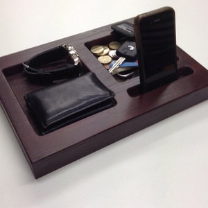 Personalised Man tray bedside organiser valet tray image 2