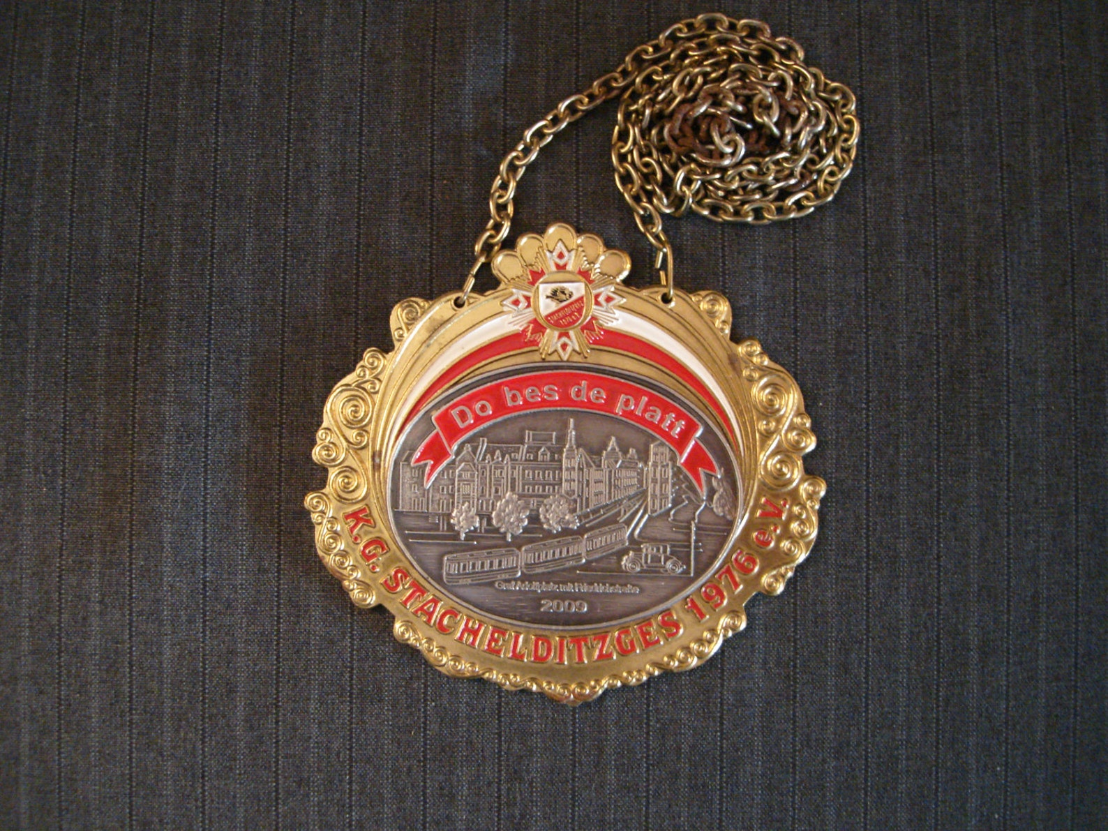German Carnival Medal, Do bes de platt, K.G. Stachelditzges e.V. 1976 - 2009 [Vintage]