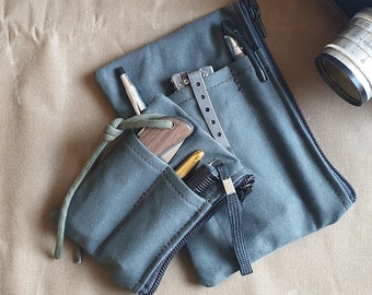 EDC waxed canvas pouch, The Ranger