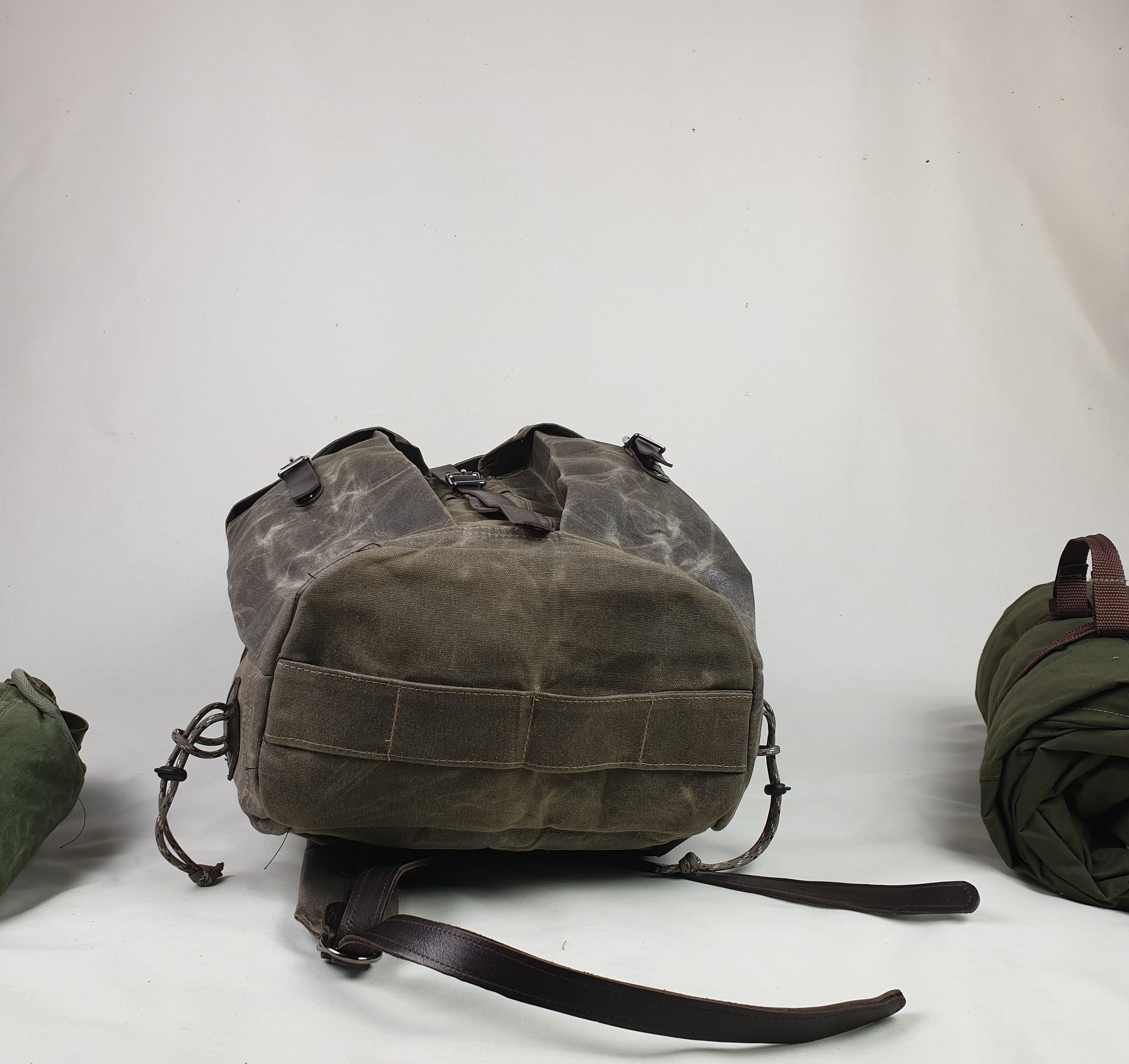 Waxed Canvas Backpack the Bushcrafter 30L Pack Heavy Duty Etsy Canada