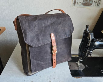 EDC Crossbody tas, gewaxte katoenen canvas messenger bag kan worden gebruikt als EDC, cameratas voor mannen en vrouwen