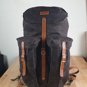 canvas hiking pack