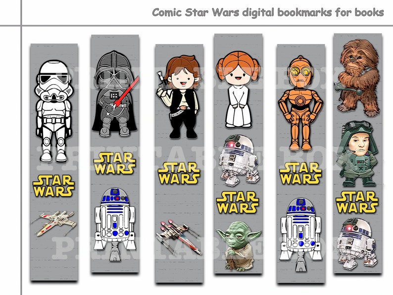 Appealing Electronic Comedian Star Wars bookmarks for ebook, Printable bookmark, e book equipment, paper bookmarks, Comedian Star Wars photo relating to Star Wars Bookmark Printable identified as Appealing Electronic Comedian Star Wars bookmarks for reserve, Printable bookmark, e book equipment, paper bookmarks, Comedian Star Wars
