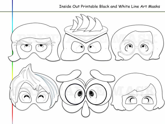 Coloring Pages Emotions On The Contrary Printable Black And Etsy