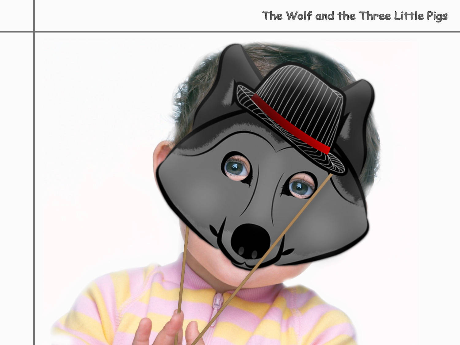 Unique Wolf and the Three Little Pigs Printable Masks party | Etsy