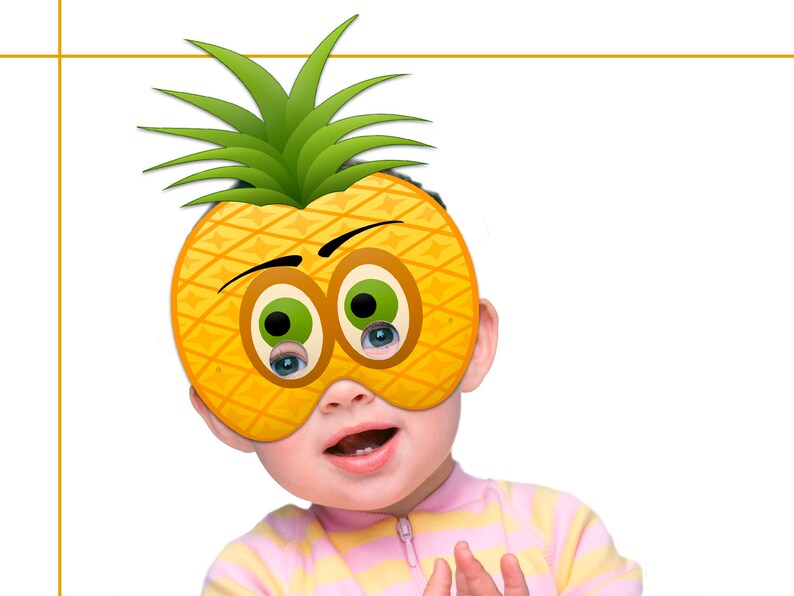 Unique Fruits Printable Masks costumes paper masks fruit Etsy
