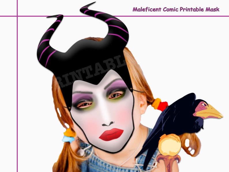 Unique Villains Comic Printable Masks paper party photo | Etsy