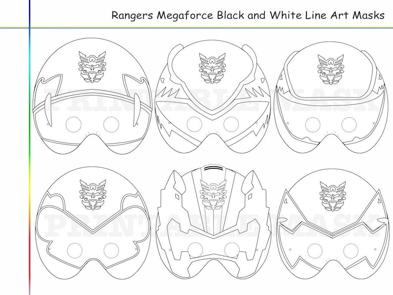 Coloring Web pages Rangers 6 Megaforce Get together Printable Black and White Line Artwork Masks, small children gown, coloration mask, Ability Rangers, Megaforce props photograph about Power Ranger Mask Printable identified as Coloring Internet pages Rangers 6 Megaforce Occasion Printable Black and White Line Artwork Masks, young children gown, shade mask, Ability Rangers, Megaforce props