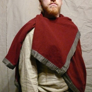 Viking woolen rectangle coat