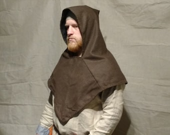 Viking Woolen Hood, Early Medieval Viking Costume