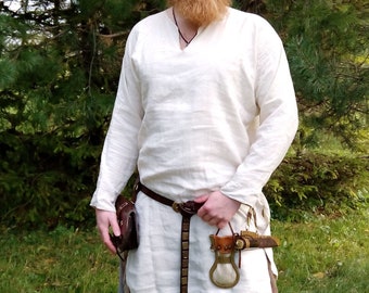 Viking linen shirt, Slav linen shirt, Basic viking shirt, Reeanactment