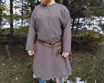 Viking Woolen Tunic, Simple Tunic, Early Medieva Tunic, Reenactment