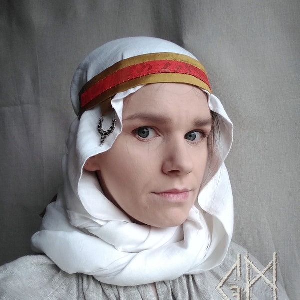 Rus Slavic Silk Headband, Early Medieval, Reenactment,