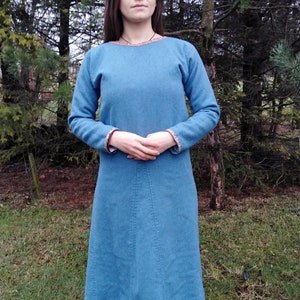 Woolen Dress With Silk Brocade Viking Rus Early Medieval - Etsy