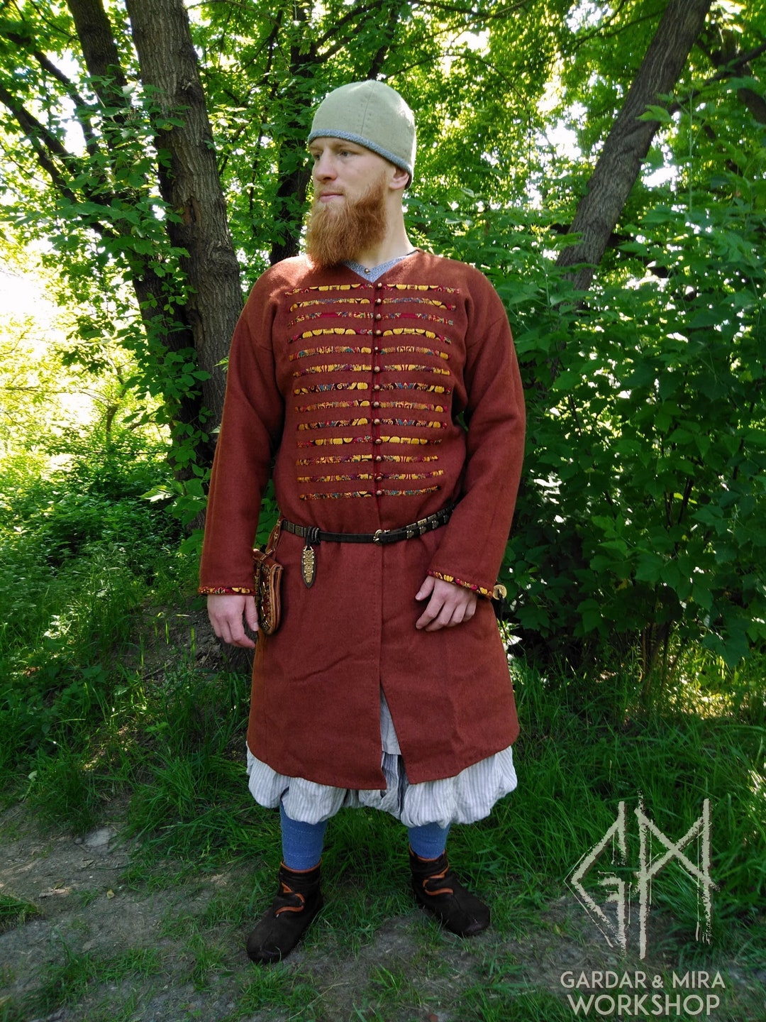 Viking Rus Woolen Caftan Birka Caftan Early Medieval - Etsy