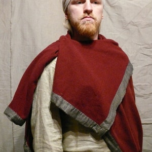 Early medieval Viking woolen rectangle coat, Viking costume, reenactment